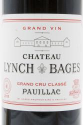 вино Chateau Lynch Bages Pauillac 2011 0.75 л этикетка