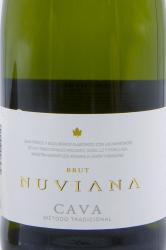 Nuviana Brut Cava Вино игристое Кава Нувиана Брют в подарочной упаковке