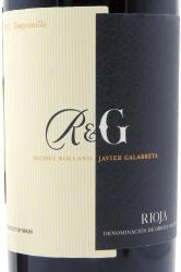 вино Роллан и Галаррета Риоха 0.75 л красное сухое этикетка
