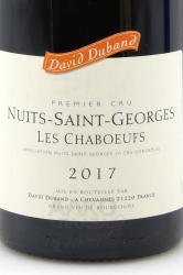 вино David Duband Nuits-Saint-Georges Premier Cru Les Chaboeufs AOC 0.75 л этикетка