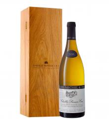 вино Louis Michel & Fils Chablis Premier Cru Butteaux 0.75 л белое сухое в деревянной коробке