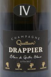 Champagne Drappier Quattuor Blanc de Quatre Blancs Extra Brut - шампанское Драпье Куатюор Блан де Катр Блан 0.75 л
