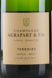 шампанское Agrapart Terroirs Blanc de Blancs 0.75 л этикетка