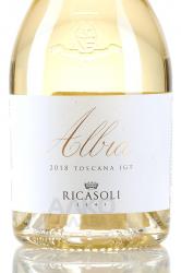 вино Альбия Рикасоли 0.75 л белое сухое этикетка