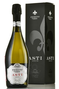 Fiorino d’Oro Asti Spumante - вино игристое Фиорино д’Оро Асти Спуманте 0.75 л белое сладкое в п/у