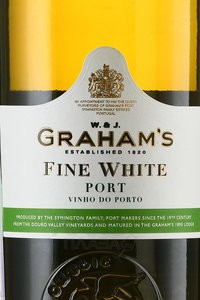 Grahams Fine White - портвейн Грэмс Файн Уайт 0.75 л