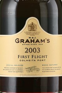 Graham’s First Flight Colheita Port - портвейн Грэмс Фест Флайт 2003 год 0.75 л в тубе