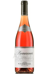 M.Chapoutier Tavel Beaurevoir AOC - вино Шапутье Тавель Боревуар АОС 0.75 л розовое сухое