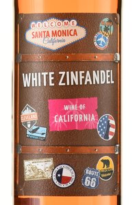 Santa Monica White Zinfandel - вино Санта Моника Уайт Зинфандель 2021 год 0.75 л розовое полусладкое