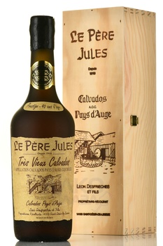 Le Pere Jules 40 ans 0.7l with gift box кальвадос Ле Пэр Жюль 40 лет 0.7 в д/у
