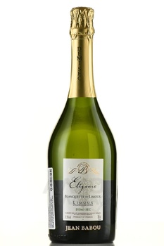Blanquette de Limoux Jean Babou Elegance - вино игристое Бланкет де Лиму Жан Бабу Элеганс 0.75 л белое полусладкое