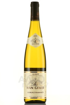 Jean Geiler Gewurztraminer Alsace AOC - вино Жан Гейлер Эльзас Гевюрцтраминер АОС 2020 год 0.75 л белое полусухое