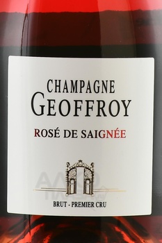 Rene Geoffroy Champagne Rose de Saignee Premier Cru - шампанское Рене Жеффруа Роз де Сэне Премьер Крю 0.75 л