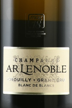 Champagne AR Lenoble Chouilly Grand Cru Blanc de Blancs - шампанское АР Ленобль Шуийи Гран Крю Блан де Блан 2018 год 0.75 л белое экстра брют