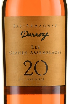 Darroze Bas-Armagnac Les Grands Assemblages 20 Ans d`Age - арманьяк Дарроз Баз-Арманьяк Ле Гран Ассамбляж 20 лет 0.7 л