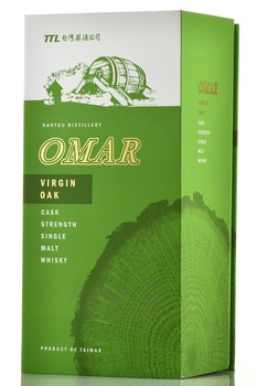 Omar Cask Strength Single Malt Virgin Oak Cask - виски Омар Каск Стрендж Сингл Молт Вирджин ОАК Каск 0.7 л в п/у