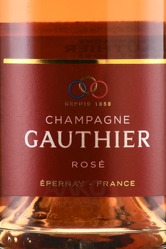 Gauthier Rose Champagne - шампанское Готье Розе 2018 год 0.75 л брют розовое п/у