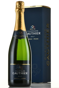 Gauthier Brut Champagne - шампанское Готье Брют 2018 год 0.75 л белое брют в п/у