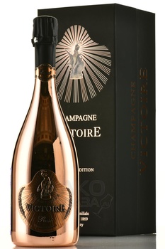 Champagne Victoire Rose - шампанское Шампань Виктуар Розе 2017 год 0.75 л брют розовое в п/у