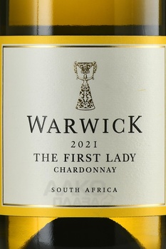 Warwick Estate The First Lady Chardonnay - вино Ворвик Истэйт Зе Фест Леди Шардоне 0.75 л белое сухое