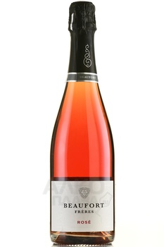 Beaufort Freres Brut Rose - вино игристое Бофор Фрер Брют Розе 0.75 л розовое брют