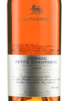 A.de Fussigny Collection Petite Champagne Cognac - А.де Фуссиньи Коллексьон Петит Шампань Крю дю Коньяк 0.7 л