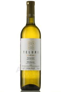 Teluri Tsinandali - вино Телури Цинандали 0.75 л белое сухое