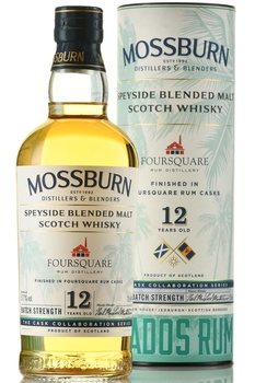Mossburn Blended Malt Scotch Whisky Speyside - виски Моссберн Блендед Молт Скотч Виски Спейсайд 12 лет 0.7 л в тубе