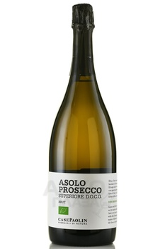 Case Paolin Asolo Prosecco Superiore Brut - вино игристое Казе Паолин Азоло Просекко Суперьоре Брют 1.5 л белое брют в п/у