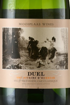 Mooiplaas Duel - вино игристое Муиплаас Дуэль 0.75 л белое брют