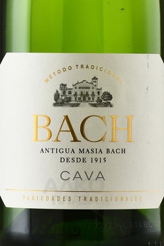Bach Extrisimo Brut Cava - вино игристое Кава Бах Экстрисимо Брют 0.75 л белое брют
