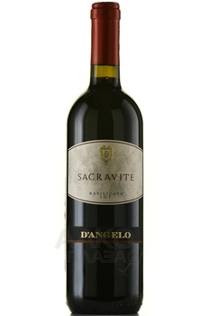 D’Angelo Sacravite IGT Basilicata - вино Д’Анжело Сакравите ИЖТ Базиликата 2021 год 0.75 л сухое красное