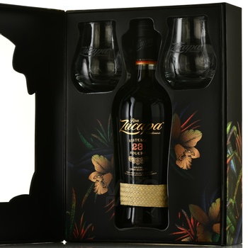 Rum Zacapa Solera Gran Reserva 23 years gift box - ром Закапа Солера Гран Ресерва 23 года в п/у + 2стакана 0.7 л