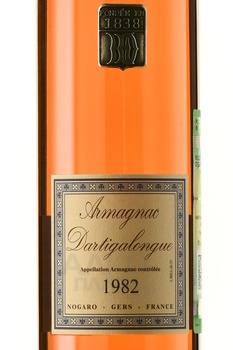 Bas Armagnac Dartigalongue 1982 - арманьяк Ба Арманьяк Дартигалон 1982 год 0.5 л в д/у