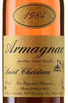 Armagnac Saint Christeau Millesime 1984 - арманьяк Сент Кристо Миллезимэ 1984 года 0.7 л в п/у