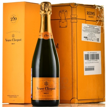 Veuve Clicquot Brut gift box - шампанское Вдова Клико Брют 0.75 л в п/у