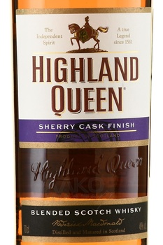 Highland Queen Sherry Cask Finish 3 years old - виски Хайленд Куин Шерри Каск Финиш 3 года 0.7 л