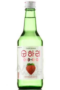 Soju Chum Churum Soonhari Strawberry - соджу Чум Чурум Сунхари со вкусом клубники 0.36 л