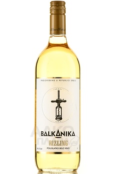 Balkanika Rizling - вино Балканика Рислинг 2023 год 1 л белое полусладкое
