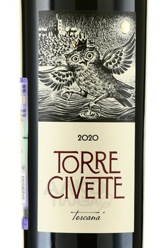 Torre Civetta Toscana IGT - вино Торре Чиветте Тоскана ИГТ 2020 год 0.75 л красное сухое
