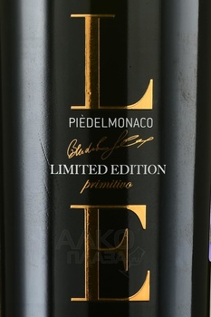 Tagaro Pie del Monaco Limited Edition Primitivo - вино Тагаро Пье дель Монако Примитиво Лимитед Эдишен 2018 год 0.75 л красное полусухое в д/у