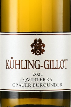 Kuhling-Gillot Qvinterra Grauer Burgunder Trocken - вино Кюлинг-Гиллот Квинтера Грауэр Бургундер Трокен 0.75 л белое сухое
