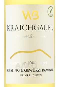 Winzer von Baden Riesling & Gewurztraminer - вино Винцер фон Баден Рислинг & Гевюрцтраминер 2021 год 0.75 л белое полусладкое