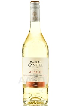 Maison Castel Muscat Pays d’Oc - вино Мускат Пэи д’Ок Мэзон Кастель 2021 год 0.75 л белое полусладкое
