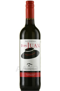 Don Juan Tempranillo - вино Дон Хуан Темпранильо 2022 год 0.75 л красное полусладкое