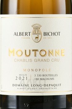 Albert Bichot La Moutonne Chablis Grand Cru Domaine Long-Depaquit - вино Альбер Бишо Ля Мутон Шабли Гран Крю Домен Лон-Депаки 0.75 л белое сухое