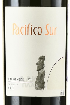 Pacifico Sur Carmenere - вино Пасифико Сур Карменер 2021 год 0.75 л красное сухое