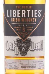 Whiskey blend. The Dublin Libertis Oak Devil in gift box - виски Зе Даблин Либертис Оак Девил 0.7 л в п/у