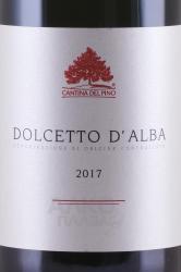 вино Кантина дель Пино Дольчетто д’Альба 0.75 л красное сухое этикетка