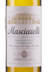 вино Машарелли Треббьяно д’Абруццо 0.75 л белое сухое этикетка